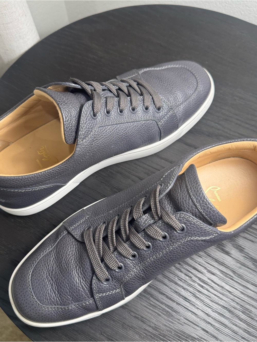 Christian Louboutin Rantulow Orlato Sneakers Leather Dark Gray 44 - Picture 6 of 8